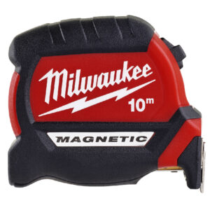 Milwaukee Premium Μαγνητικο Μετρο Με Πλατια Λαμα 10M 4932464601 >> Μυλωνάς Εργαλεία