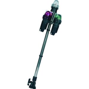 Φανός Τρίφωτος με Ιστό Inox & Βάση Νάυλον - Σπαστός 02625, Eval - Image 1