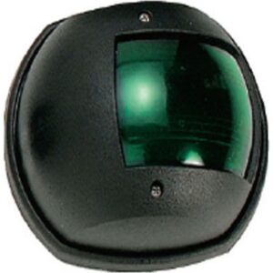 Φανός Πλευρικός Πράσινο με Κέλυφος Μαύρο 03020-B, Eval