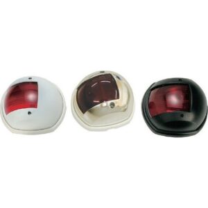 Φανός Σκάφους Πλευρικός Κόκκινος με Κέλυφος Μαύρο 03021-B, Eval - Image 1