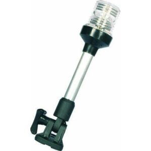 Φανός Περίβλεπτος με Ιστό και Μαύρο Κέλυφος 24cm 02882-B, Eval