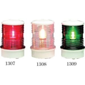 Φανός Περίβλεπτος με Μαύρη Βάση και Κόκκινο Γυαλί 01307, Eval - Image 1