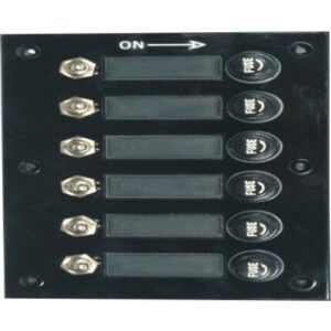 Πίνακας Σκάφους με 6 Διακόπτες 165mm 01351-6, Eval