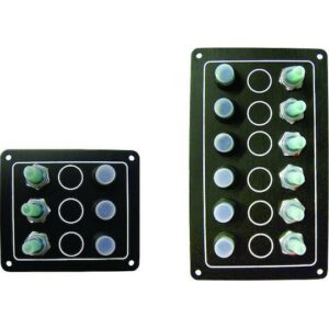 Πινάκας Σκάφους Αδιάβροχος με 3 Διακόπτες 90x103mm 03458-3, Eval