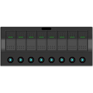 Πίνακας Ασφαλειών Αδιάβροχος Electron (8 Διακόπτες) 02125-8, Eval