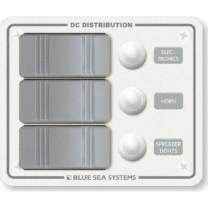 Πάνελ Αδιάβροχο με 3 Διακόπτες 114.3 x 95.25 Λευκό 03219-3W, Eval - Image 1