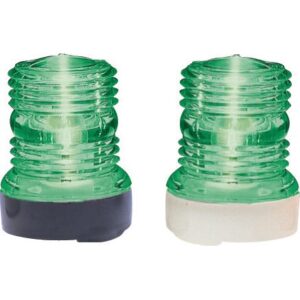 Φανός Περίβλεπτος με Μαύρη Βάση και Πράσινο Γυαλί 03215-B, Eval