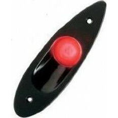 Πλευρικοί Φανοί Ναυσιπλοΐας Χωνευτοί με Λαμπάκι Led 2τμχ Μαύρο 01336-BLED, Eval