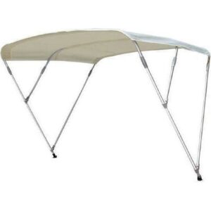 Τέντα Σκάφους Αλουμινίου Σπαστή Μ210xΠ170xΥ130εκ. Λευκό Χρώμα 00625-17BL, Eval