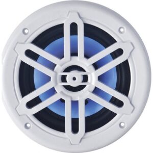 Σετ Ηχεία Σκάφους με Led Αδιάβροχα 5.25" 80W RMS Λευκό 03136-5WH, Eval