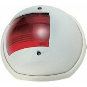 Φανός Σκάφους Πλευρικός Κόκκινος με Κέλυφος Λευκό 03021-W, Eval