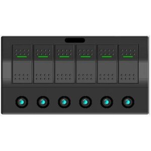 Πίνακας Ασφαλείας Αδιάβροχος με 6 Διακόπτες 02125-6, Eval - Image 1