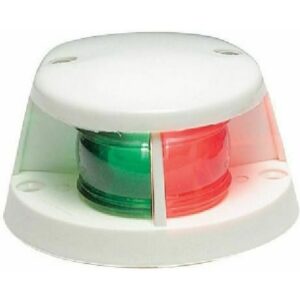 Φανός Δίχρωμος LED (Πράσινος-Κόκκινος) με Κέλυφος Λευκό 10cm 01327-LED, Eval