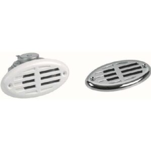 Κόρνα Πλαστική Χωνευτή 115±5dB 12V Λευκό 04964-W, Eval