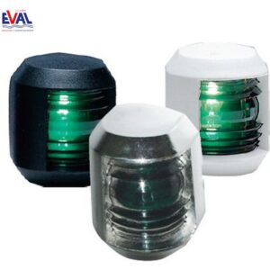 Φανός Πλευρικός Πράσινος με Λευκό Κέλυφος 12V/10W 00784-W, Eval