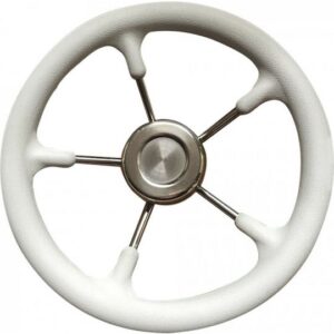 Τιμόνι Ανοξείδωτο με Μαλακή Εξωτερική Επένδυση 350mm 01677-36W, Eval