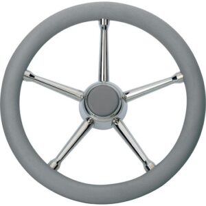 Τιμόνι Πολυουρεθανης Γκρι 03548-GR, Eval