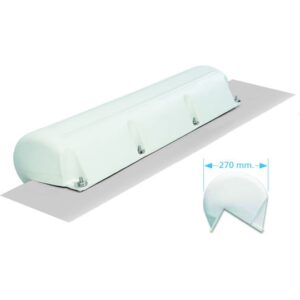 Μπαλόνι Πρύμνης Ορθή Γωνία Λευκό 00737-1W, Eval