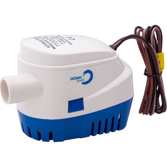 Αντλία Σεντίνας για Σκάφος Αυτόματη 1100GPH 24V 69,2 LPM 01813-110024, Eval