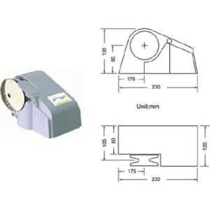Εργάτης Οριζόντιος για Σκάφος 4.5-6m 300W 01861, Eval
