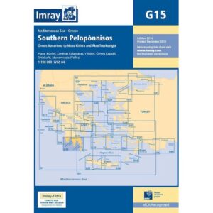 Ναυτικός Χάρτης G15 Νότια Πελοπόννησος 01893-08, Imray
