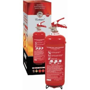 Φορητός Πυροσβεστήρας Ξηράς Σκόνης 1kg με Βάση 03706-1, Eval